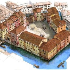 "cartina vista aerea ghetto ebraico venezia"