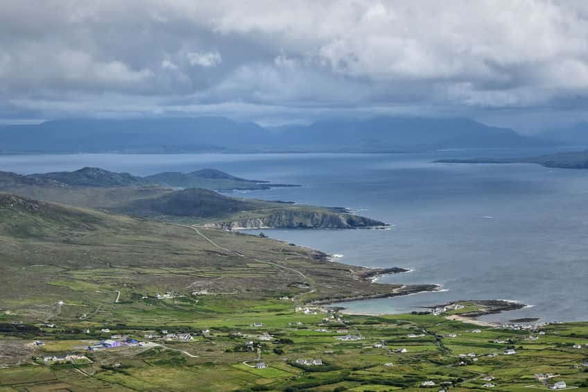 "veduta panoramica dall alto della baia"
