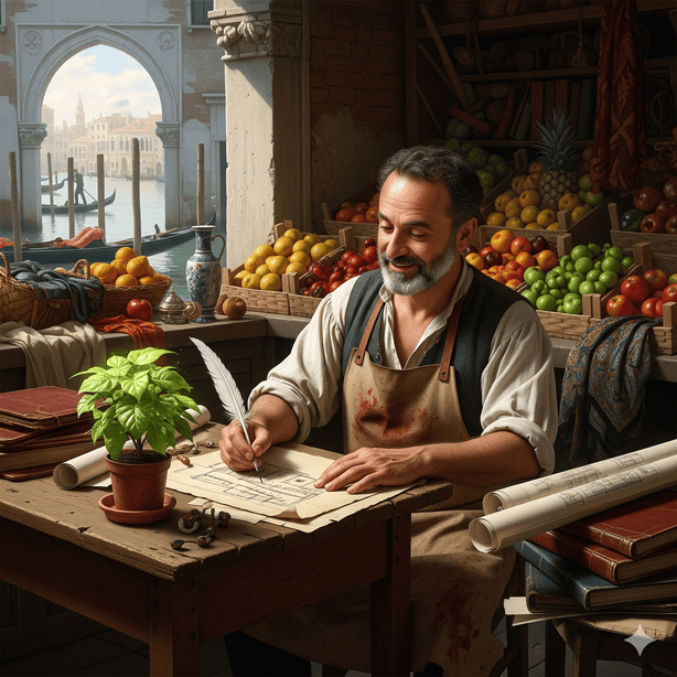 "fruttivendolo che disegna"