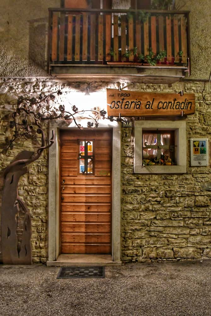"ingresso osteria contadin"
